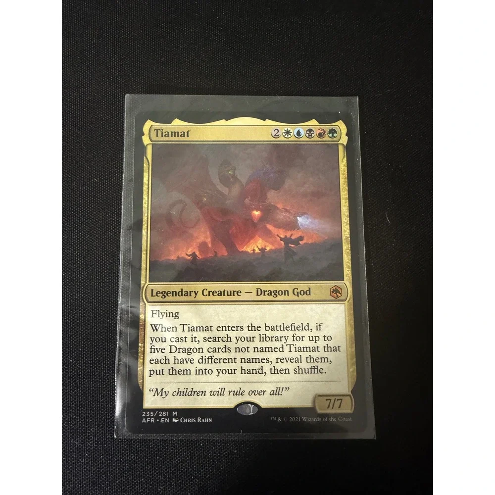 Magic The Gathering Tiamat Standard‎ Gold EX Adventures Forgotten Realms 235/281